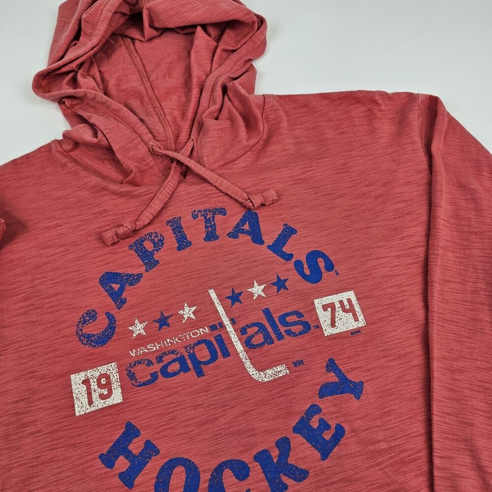 Washington Capitals Womens S Hoodie Fanatics Red NHL Hockey Lightweight
